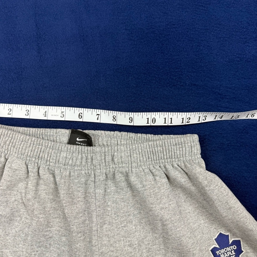 VTG Nike Team Toronto Maple Leafs Grey Sweatpants Mens Small Logo Joggers Y2K - Picture 6 of 10